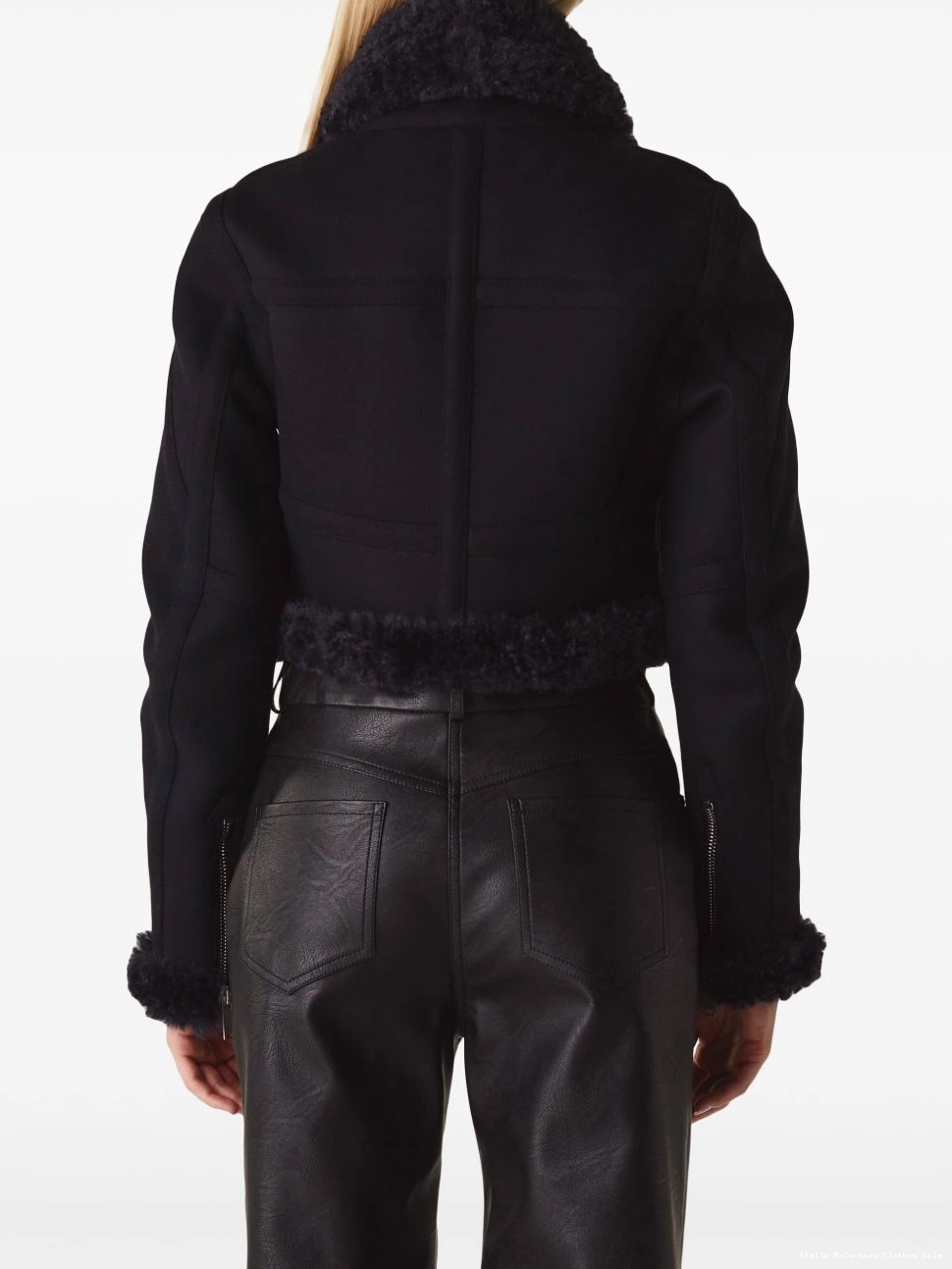 Affordable Women aviator McCartney jacket Stella cropped 0713